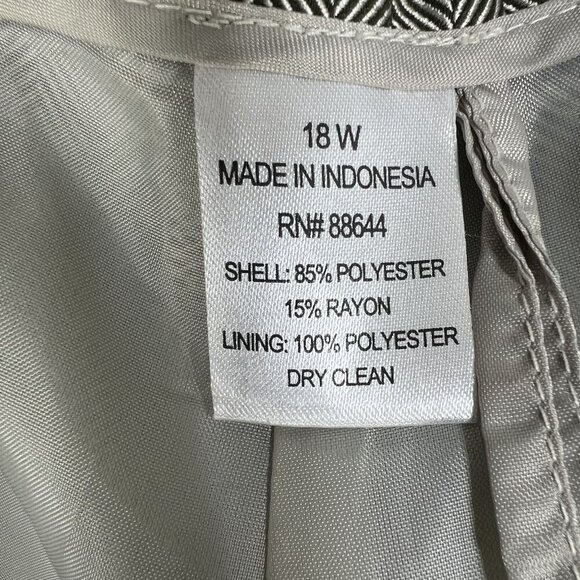 NWT John Meyer Collection By Jacques Moiner Womens 18W Blazer Pants Power Suit - Picture 14 of 16